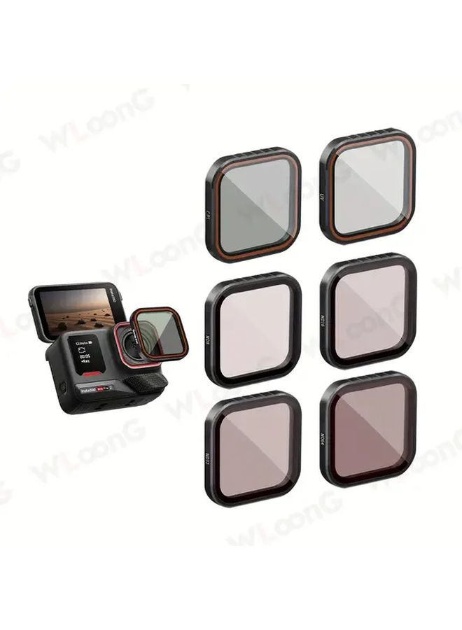 Insta360 Ace Pro 2 Filter Set CPL ND8 ND16 ND32 HD Optical Glass Metal Frame - Image 1